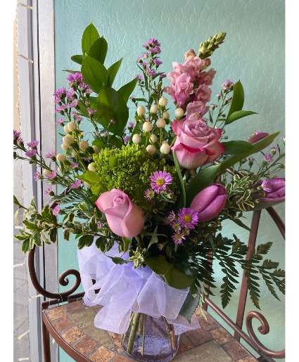 Lavender Love Vase Arrangement 