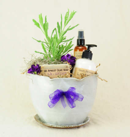 Lavender Lover's Dream II Gift Box Plant & Locally Made Pottery