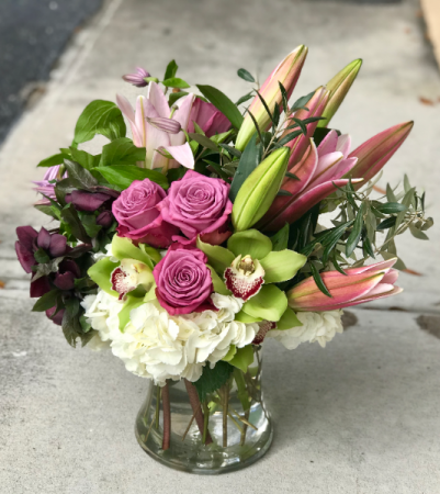 Lavender Lush Bouquet Vased Arrangement