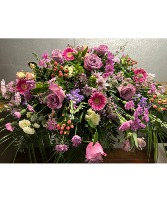 Lavender, Mauve, Pink  Casket Spray - Call or stop in to order