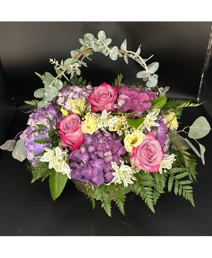 Lavender Meadows  Basket arrangement 