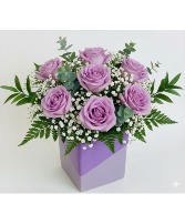 Lavender Medley Lavender Rose Arrg in Pensacola, Florida | Cordova Flowers and Gifts