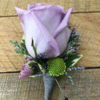 Lavender Rose Boutonniere