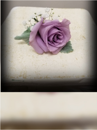 LAVENDER ROSE BOUTONNIERE Boutonniere
