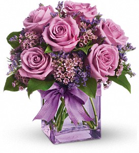 LAVENDER ROSE CUBE Rose