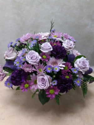 Lavender Roses and Daisies 