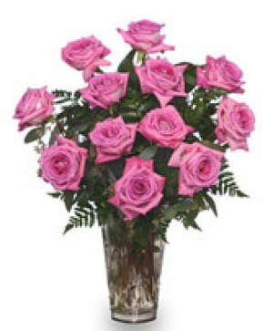 Lavender Roses Vase of Roses