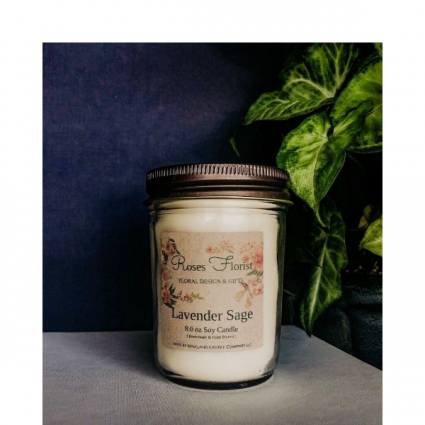 Lavender Sage Soy Candle Waveland Candle Company