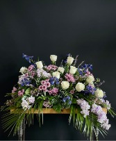 Lavender Serenity Casket Spray