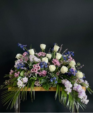 Lavender Serenity Casket Spray
