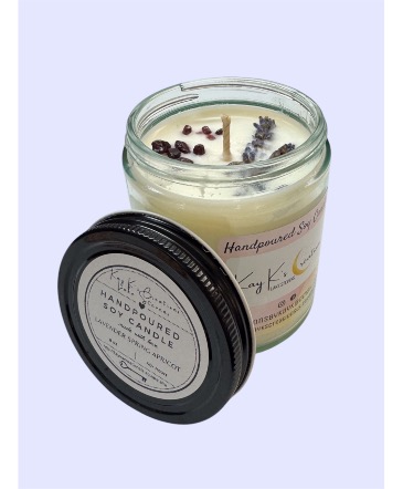 Lavender Spring Apricot Handpoured Soy Candle in Arlington, WA | What's Bloomin' Now Florist Gifts Flower Delivery