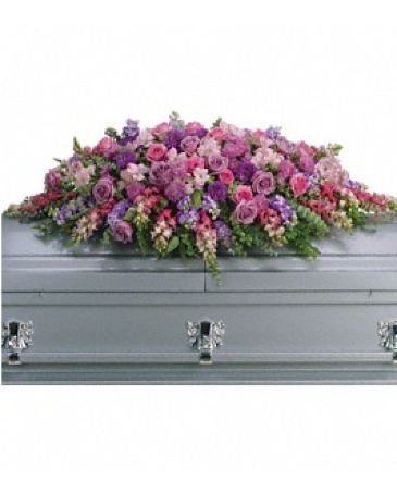 Lavender Tribute Casket Spray Casket Spray in Fort Worth, TX | DARLA'S FLORIST Lavender Tribute Casket Spray Casket Spray in Fort Worth, TX | DARLA'S FLORIST