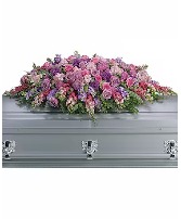 Lavender Tribute Casket Spray 