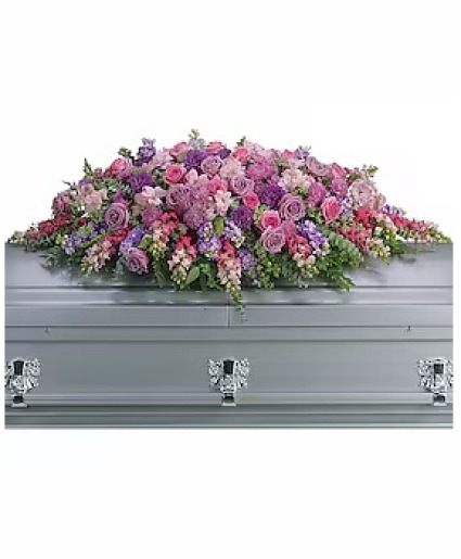 Lavender Tribute Casket Spray 