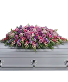 lavender tribute casket spray casket  flowers