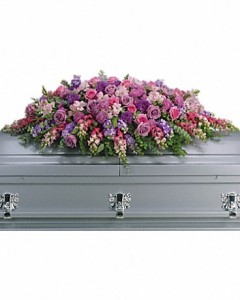 Lavender Tribute Full Casket in Storrs, CT | THE FLOWER POT Lavender Tribute Full Casket in Storrs, CT | THE FLOWER POT