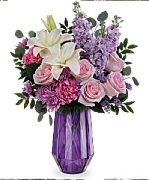 Lavender Whimsy vase