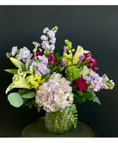 Lavender Whisper Floral Vase Arrangement