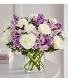 Lavender & White Vase Arrangement