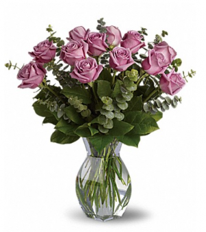 Lavender Wishes Long Stemmed Roses