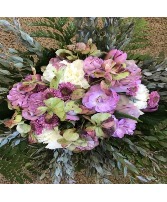 Lavender Within Hydrangea Bridal Bouquet Wedding Flowers