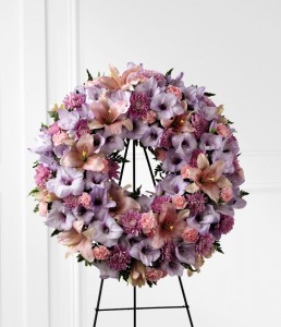 Lavender Wreath Funeral Wreath