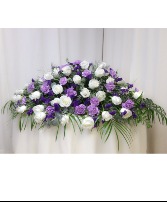 Lavenders & Whites  Casket Spray - Call or stop in to order