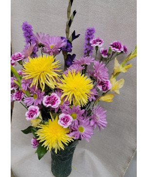 Lavenders & Yellow Mix Bouquet
