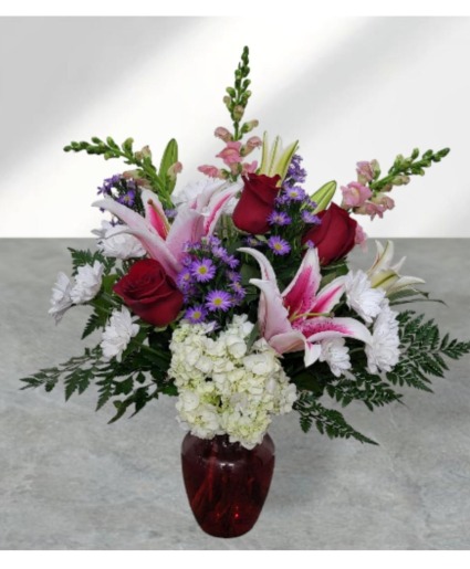 Lavishly Yours FHF-V2511 Fresh Vase Arrangement (local delivery only)