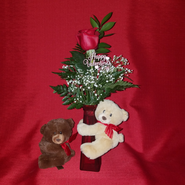 LCF- SWEET HUGGUM BEAR BUD VASE BUD VASE