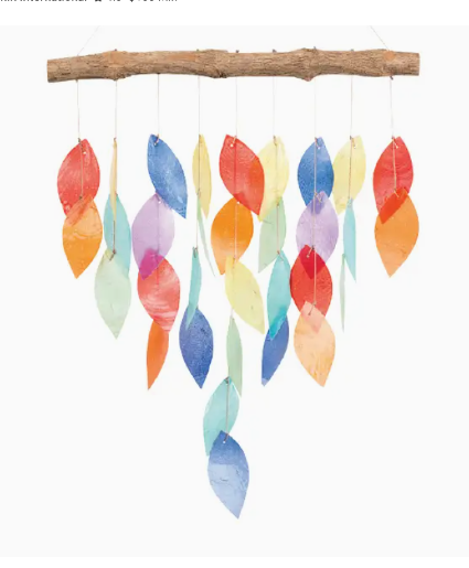 Leaf Capiz Shell Chime Wind Chime 