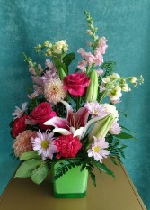 LEAF COLOR SPLASH FRESH ARRANGEMENT