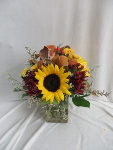 Leaf Festival Fresh Vased Arrangement