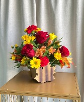 LEAF OF THE SEASON FLOWER ARRANGEMENT