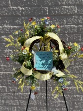 "Leah" Grapevine Wreath Silk arrangement