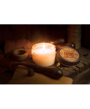 Leather Scented 4oz Candle 