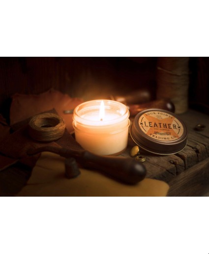 Leather Scented 4oz Candle