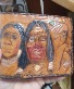 Leather Wallet red indian