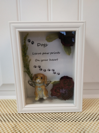 Leave paw prints on your heart Gift shadow box