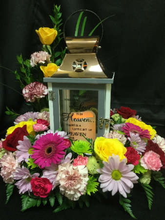 LED Memory Lantern Lantern With Flowers
