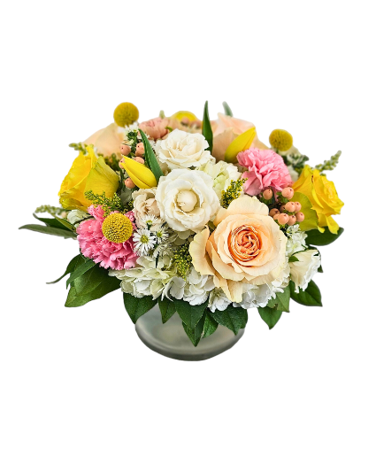 Lemon Blossom Vased Arrangement