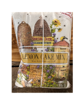 Lemon Cake Mix with Decorative Flour Sack Towel 