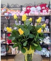Lemon Drop Roses Dozen Bouquet