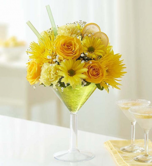Lemon Martini Bouquet™ in Valley City, OH | HILL HAVEN FLORIST & GREENHOUSE Lemon Martini Bouquet™ in Valley City, OH | HILL HAVEN FLORIST & GREENHOUSE