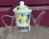 Lemon Tree glass teapot with infuser Glass teapot
