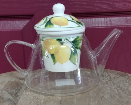 Lemon Tree glass teapot with infuser Glass teapot 