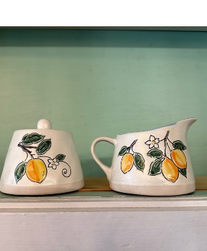 Lemons Cream & Sugar Set  