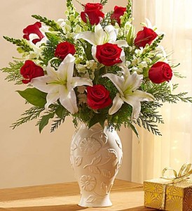 Lenox Holiday Arrangement in Oakdale, NY | POSH FLORAL DESIGNS INC. Lenox Holiday Arrangement in Oakdale, NY | POSH FLORAL DESIGNS INC.