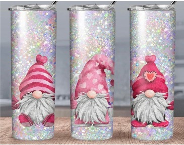 Gnomes Valentine Tumbler  in Richmond Hill, GA | The Flower Barn Florist & Gifts