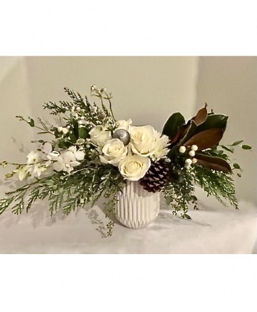 Let It Snow Floral Arrangement in Laguna Niguel, CA | Reher's Fine Florals And Gifts